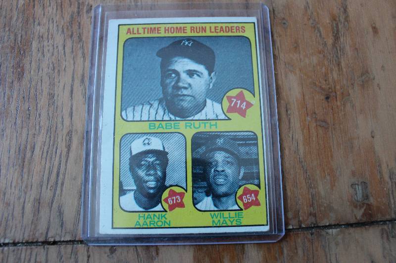 All Time Home Run Cards Featuring H...