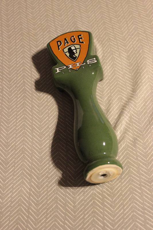 Page Pils beer tap...