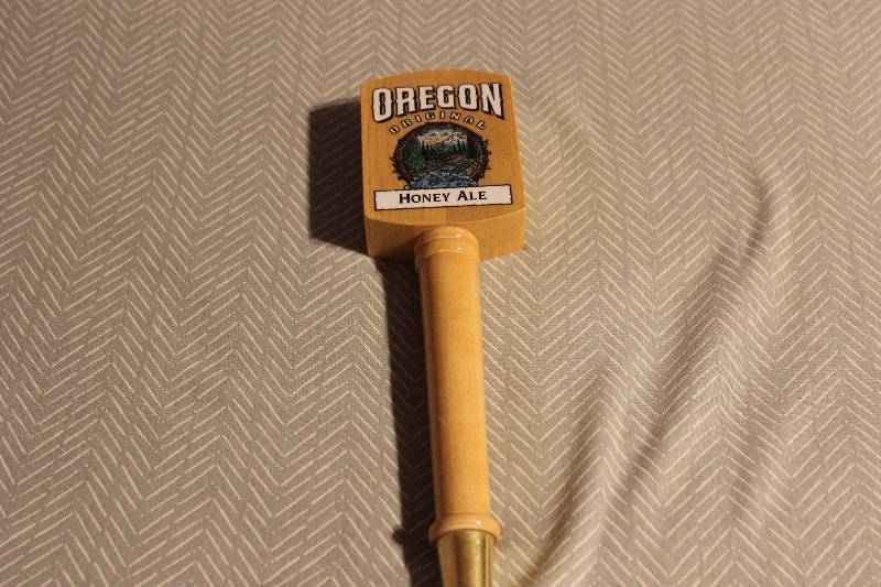 Oregon original honey ale beer tap...