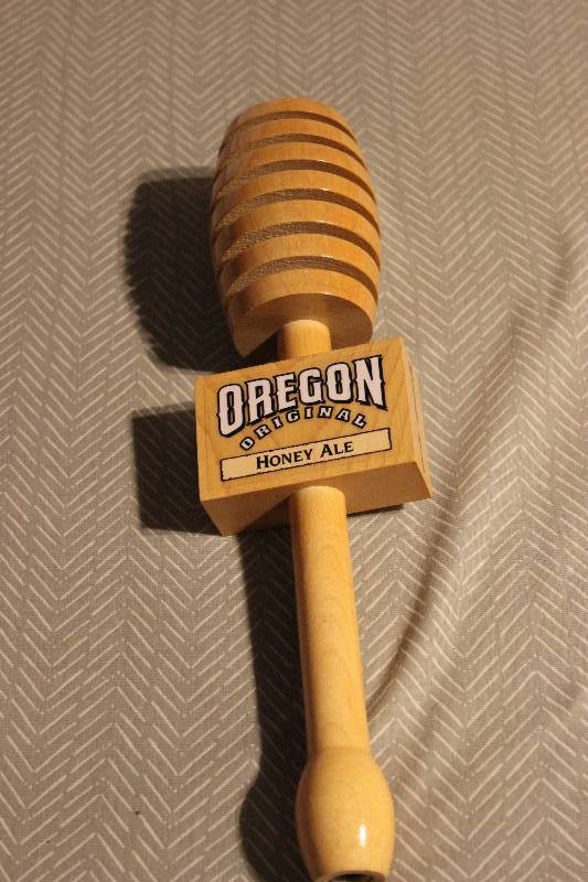 Oregon original honey ale beer tap...