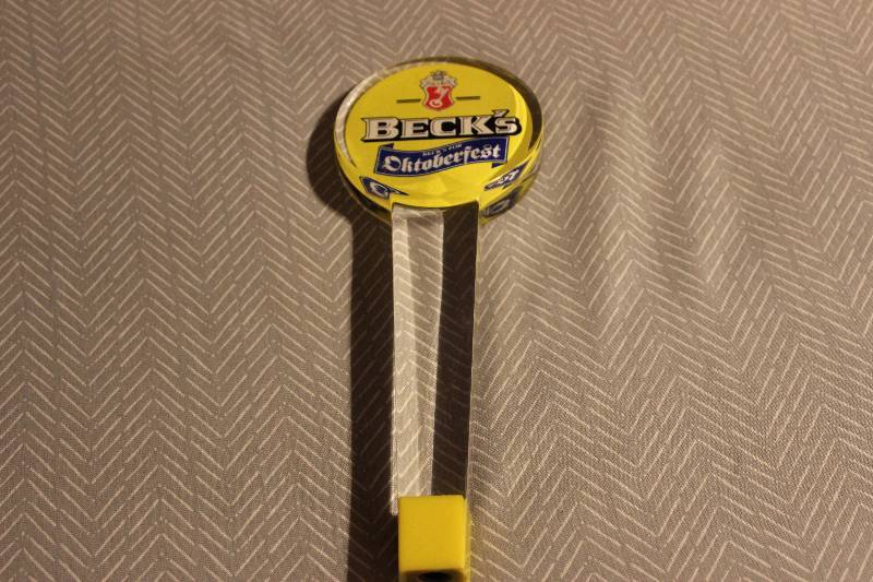 Becks oktoberfest beer tap...