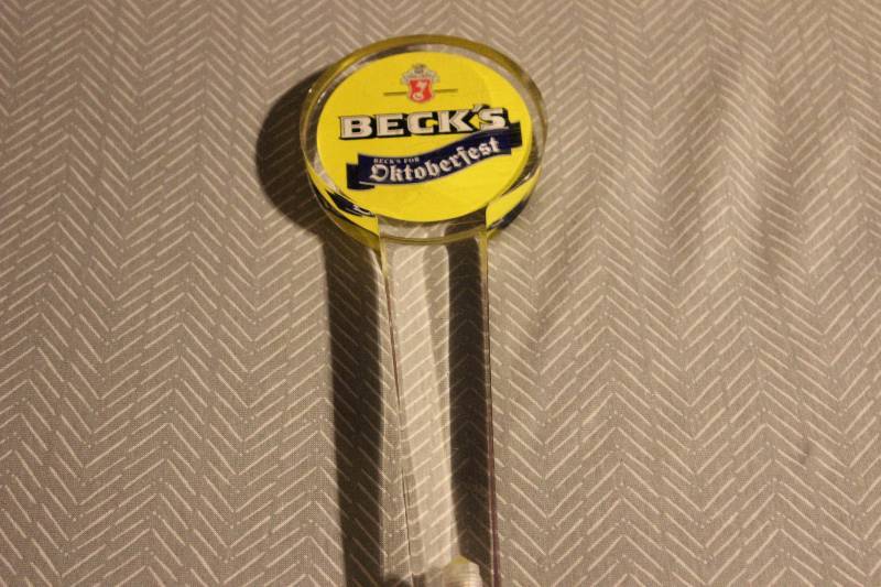 Becks oktoberfest beer tap...