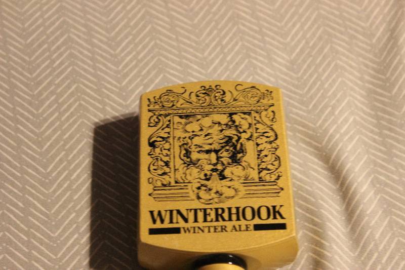 winterhook winter ale beer tap...