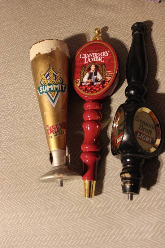 3 mixed beer taps see pics...