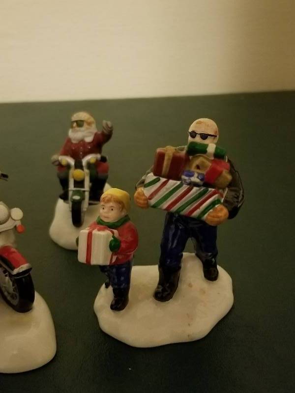 Harley Davidson Christmas Figurines