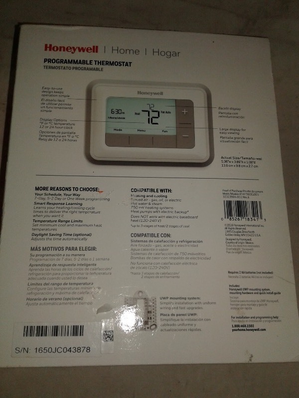 2x Honeywell Thermostats