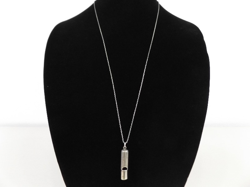 .925&nbspSterling Silver Whistle on Chain (9.2 grams)