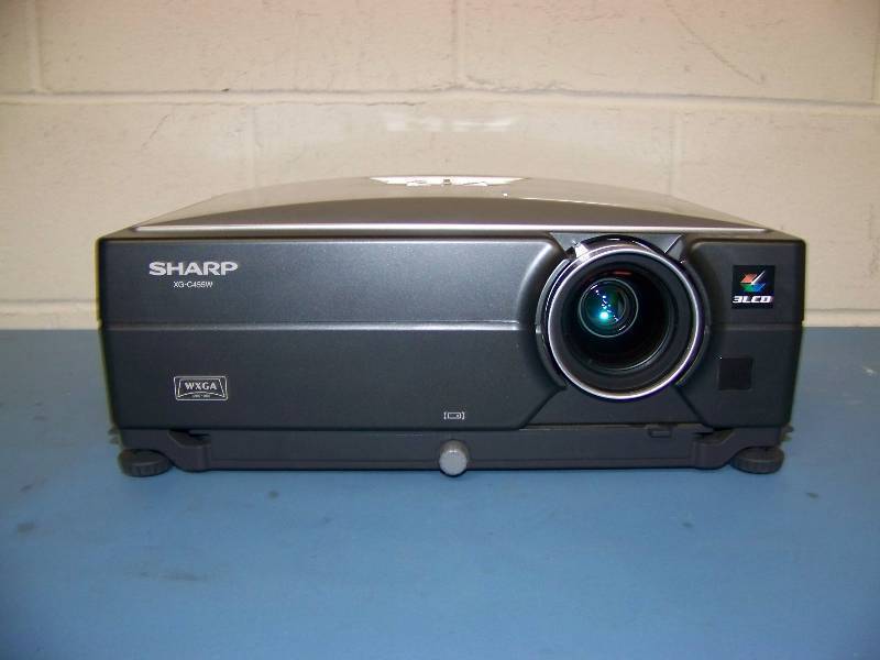 lot 10 image: Sharp, XG-C455W, LCD Projector with Remote Control, Cables and Travel Bag