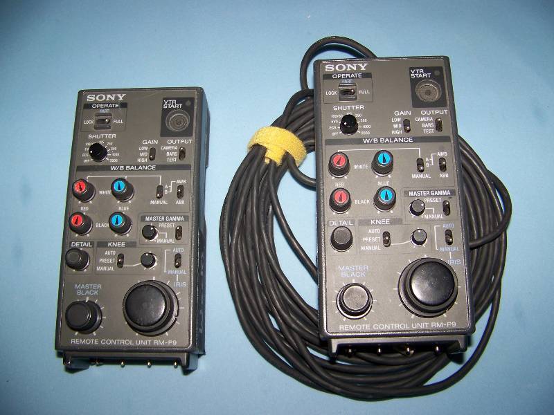 lot 54 image: (3) Sony, Camera Remote Control Units and (1) Sony, Camera Adaptor