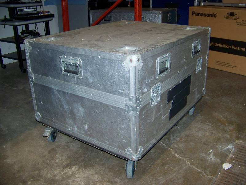 lot 74 image: Hard-Sided, Padded Inside, Travel Case with Wheels