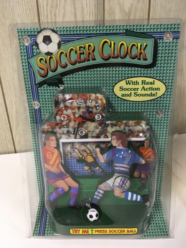 lot 8 image: NEW Action & Sound Clock - Soccer