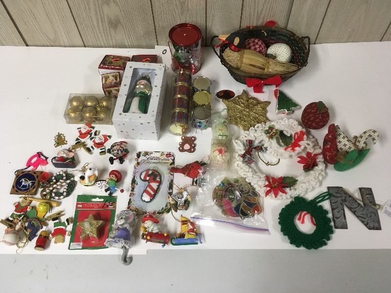 lot 62 image: Christmas Tree Ornaments