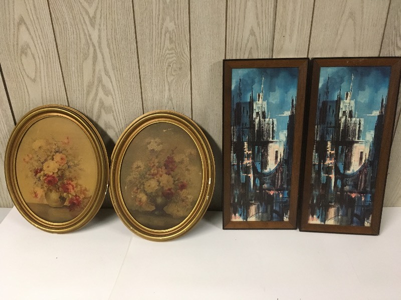 lot 40 image: Vintage Framed Pictures
