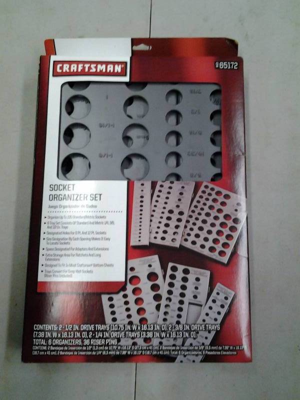 lot 14 image: New Craftsman Socket Organizer Set