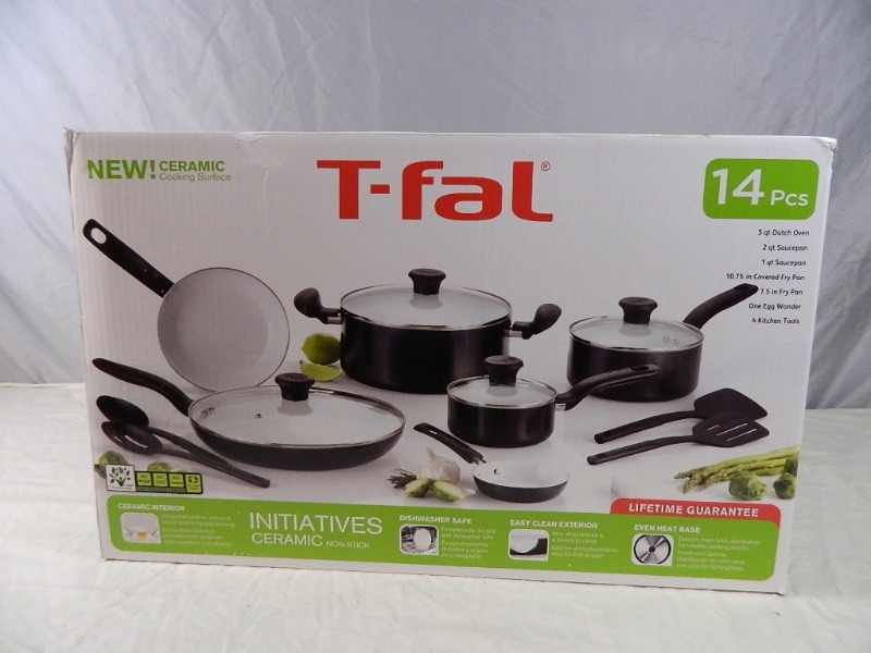 lot 11 image: New 14 Piece T-Fal PotPan Set