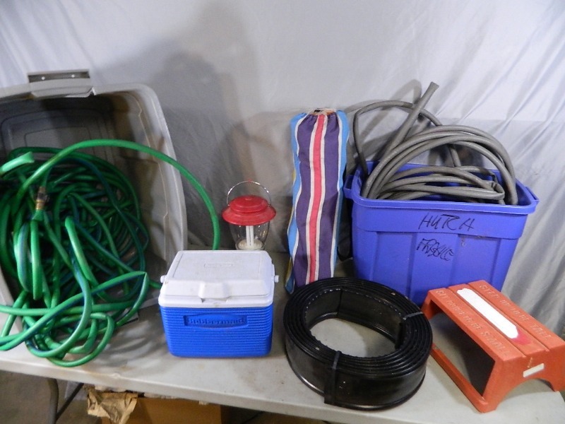 lot 68 image: Hose, Step Stool, Cooler, More
