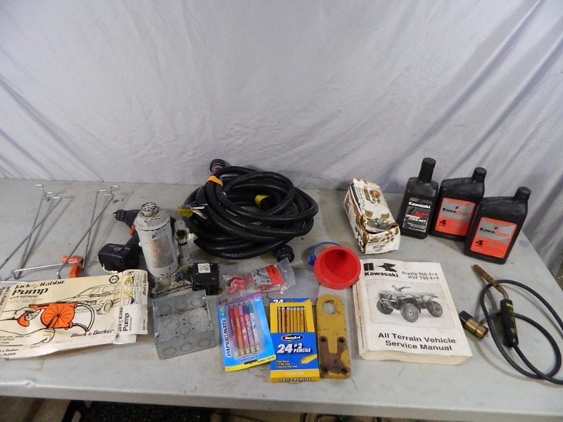 lot 76 image: Kawasaki Chemicals, Tools, Shop Supplies, More