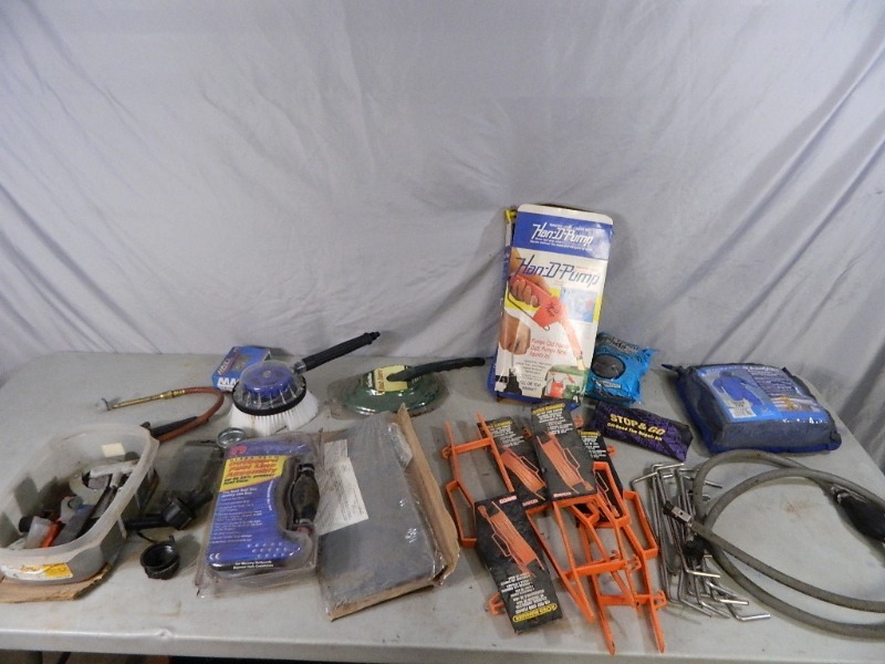 lot 80 image: Rainsuit, Tools, More