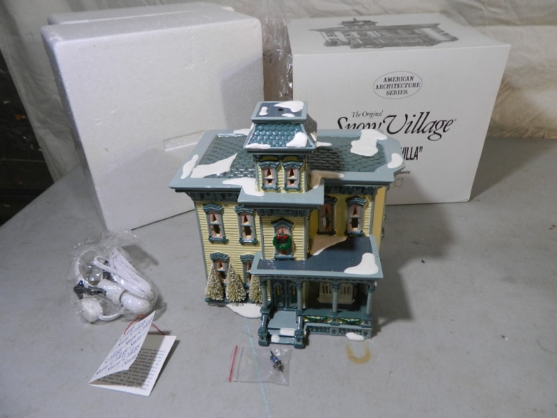 lot 158 image: Dept 56 Italianate Villa