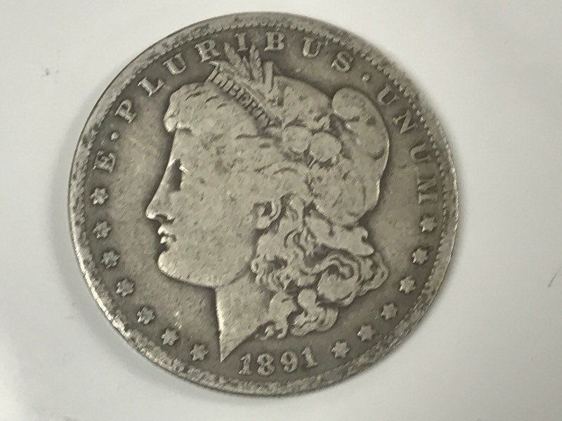 1891-O Morgan Silver Dollar ...