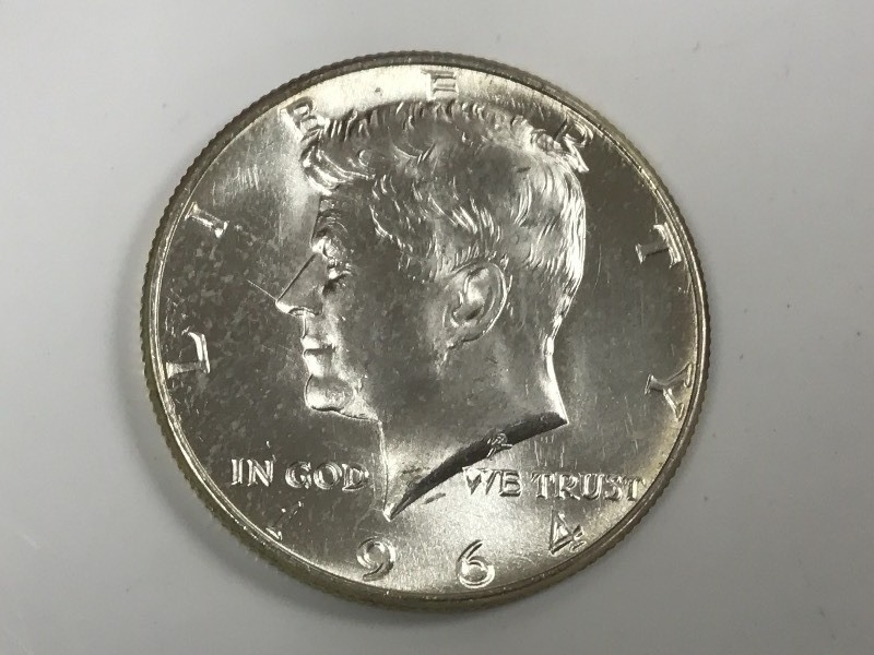 1964 Jefferson Silver Half Dollar--...