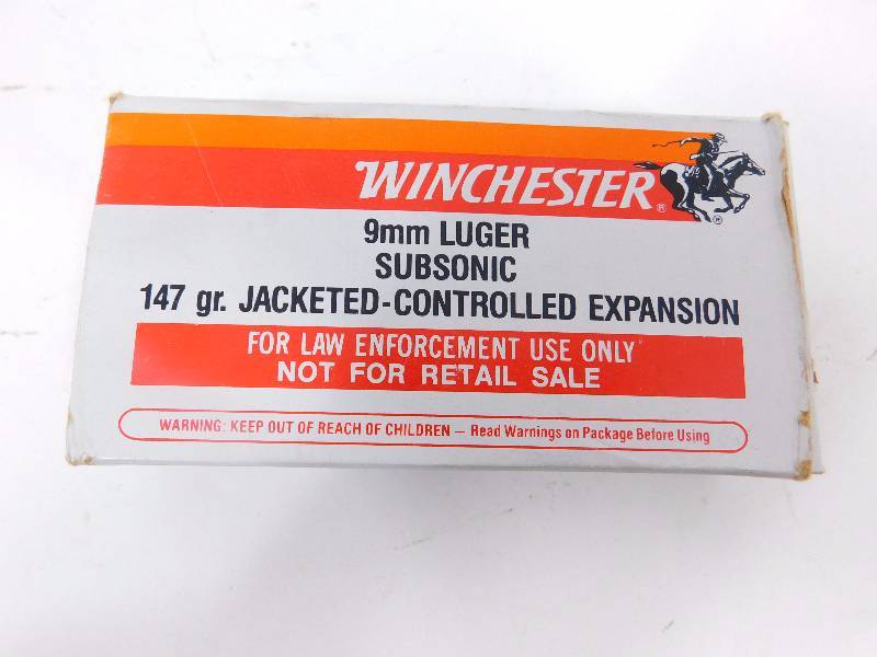 lot 29 image: 50 Rounds 9mm Luger Subsonic