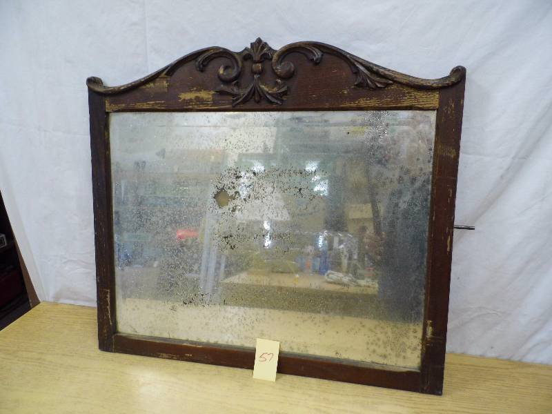 lot 57 image: Antique Mirror