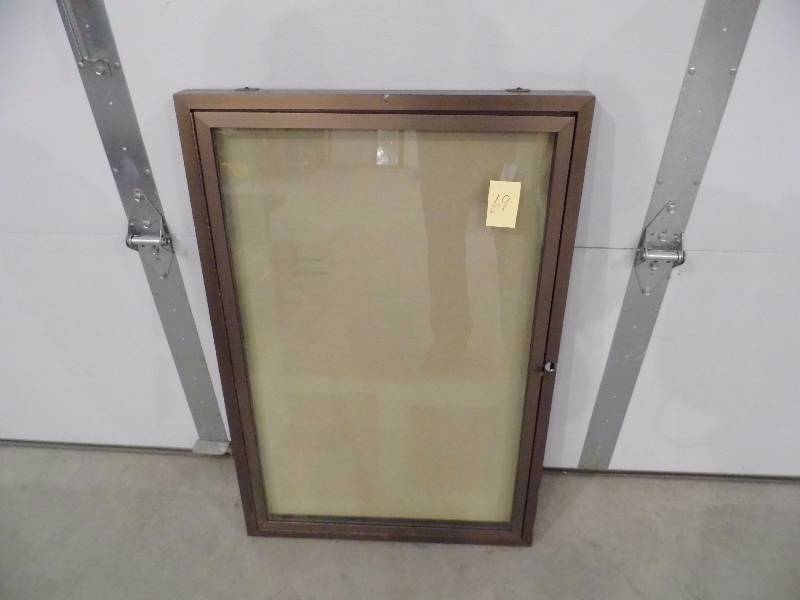 lot 69 image: Enclosed Corkboard