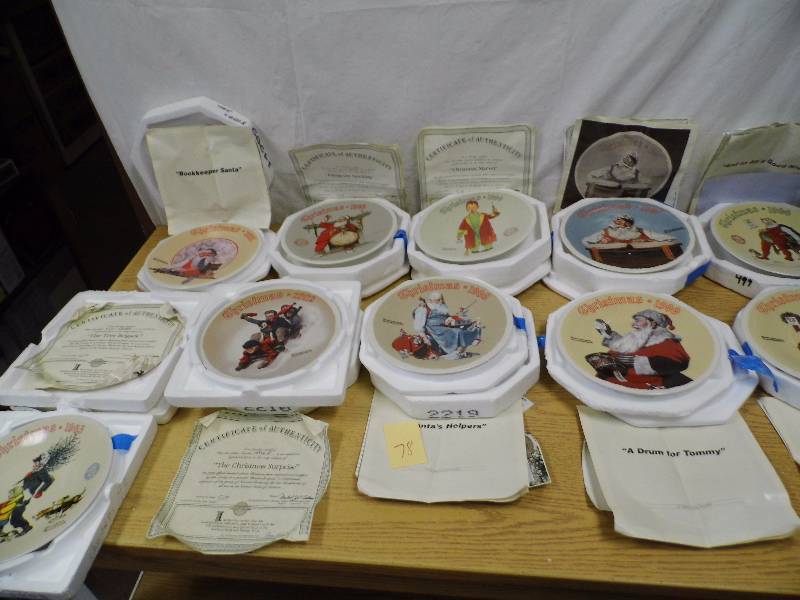 lot 78 image: Norman Rockwell Plates