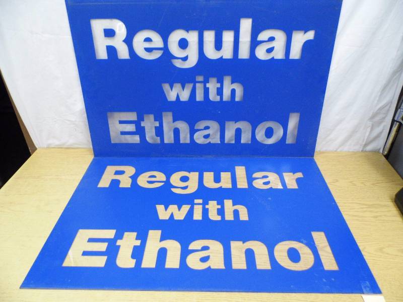lot 51 image: Lot of 2 Regular w Ehanol Signs