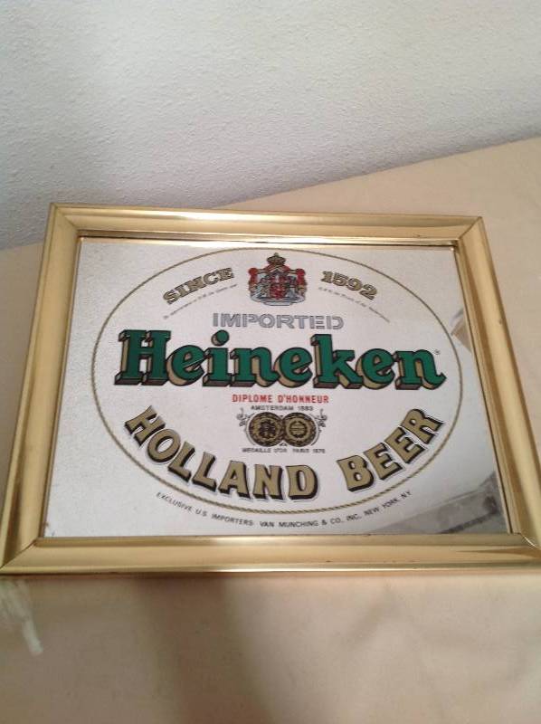 Vintage Heineken - Holland Beer - Mirror New