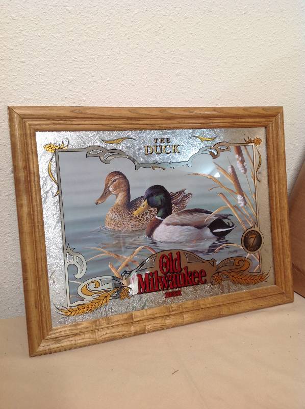 Vintage Old Milwaukee The Duck Wildlife series #7 Mirror NEW