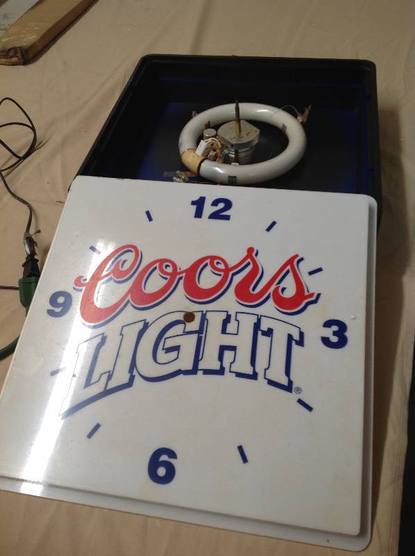 Vintage Coors Light Clock