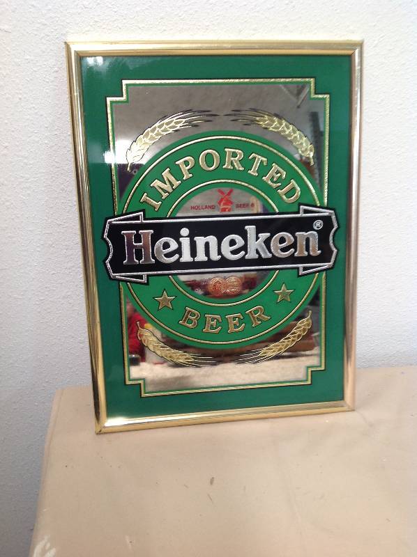 New - Heineken Beer Mirror