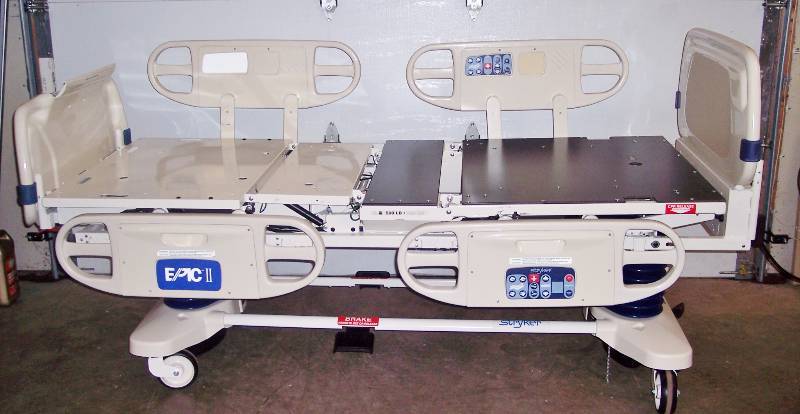 LAST ONE Stryker EPIC II #2030 Critical Care Power Motorized Adjustable Hospital Nursing Home In-Home Health Patient Care Bed Built In Weight Scale & ZONE Bed-Exit Alarm - Plugs Into Regular Light Socket PLUS ADDED FEATURE 90 DEGREE CHAIR POSITION