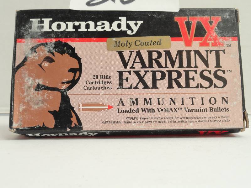 20 Round Box of Hornady vx