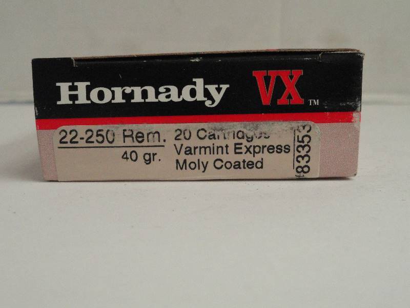 20 Round Box of Hornady vx