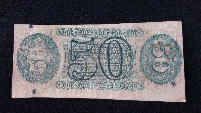 lot 12 image: 1863 Fifty Cent Justice Fractional Note