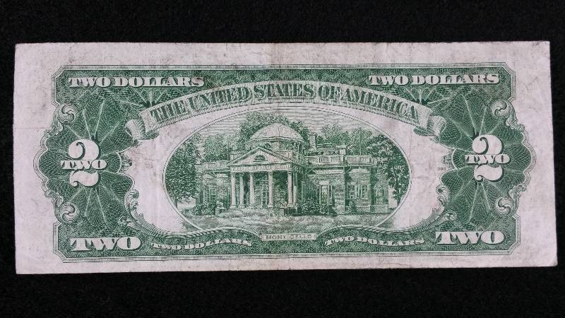 lot 27 image: 1928G $2 Red Seal Note