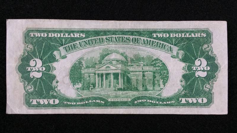 lot 28 image: 1928C $2 Red Seal Note
