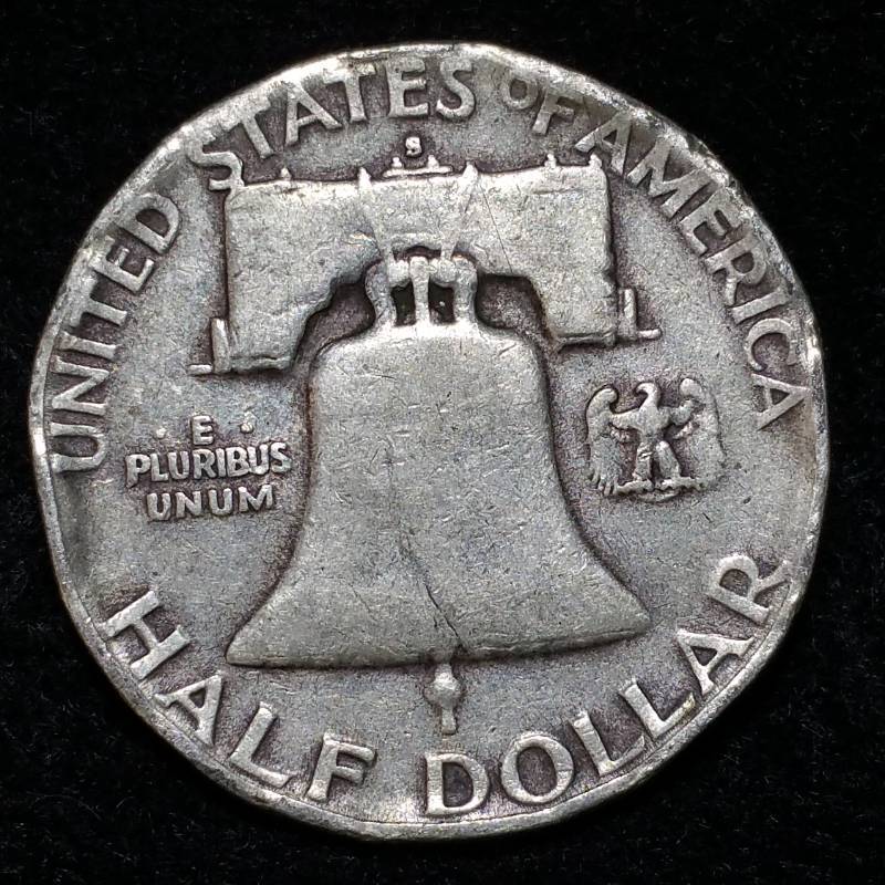 lot 75 image: 1952 S Franklin Silver Half Dollar