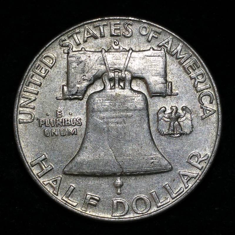 lot 78 image: 1964 D Franklin Silver Half Dollar