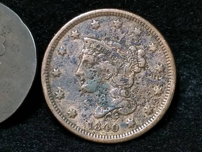 lot 82 image: 1840 & 1945 Large Cents