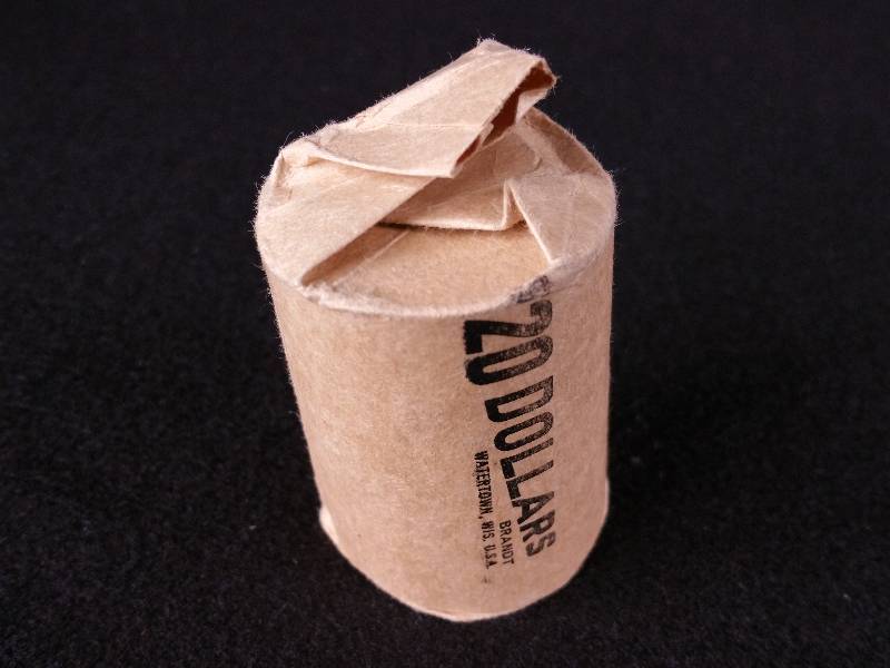 lot 112 image: $20 Eisenhower Dollars in Original Bank Roll