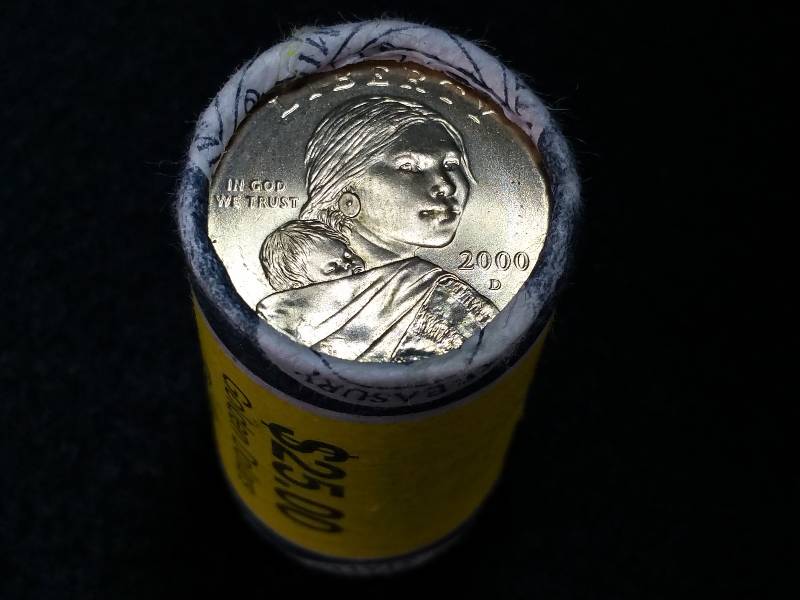 lot 115 image: $25 Sacagawea $1 Coins