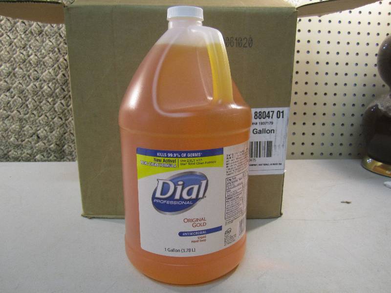 Case of 4 Dial Liquid Hand Soap 1 g...