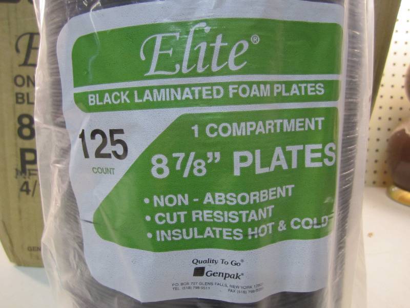 Case of 500 Black 8 78 Foam Plate...