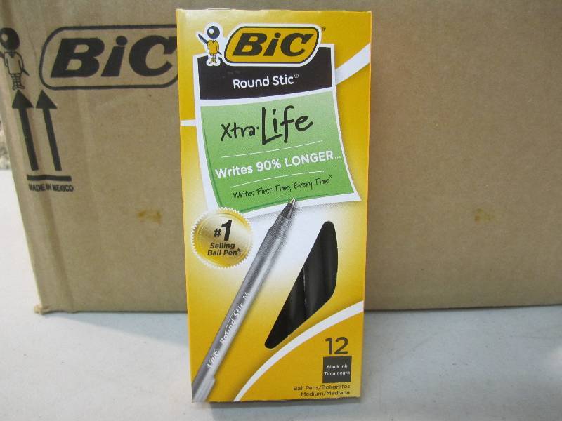 Case of 432 Bic Round Stic Ink Pens...