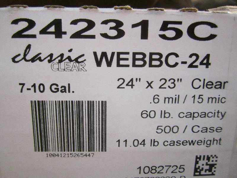 Case of 500 Can Liners 7-10 Gallon ...
