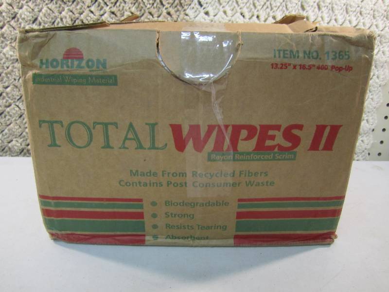 Case of 400 Total Wipes II Rayon Re...